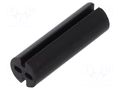 Spacer sleeve; LED; Øout: 4mm; ØLED: 3mm; L: 12.7mm; black; UL94V-0 DREMEC DR8GE04V80518
