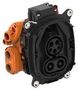 SEALING COVER, 7POS, PA+GF, BLK/ORG 2375501-1