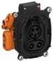 SEALING COVER, 7POS, PA+GF, BLK/ORG 2388501-1
