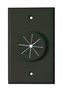 Single Gang Wireport Cable Pass Through Wall Plate with Grommet - Black 1GBK-GR1