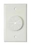 Single Gang Wireport Cable Pass Through Wall Plate with Grommet - Ivory 1GIV-GR1