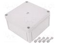 Enclosure: multipurpose; X: 130mm; Y: 130mm; Z: 75mm; PK; light grey RITTAL RITTAL-9510000