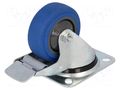 Transport wheel; Ø: 80mm; W: 32mm; H: 105mm; torsional with lock COLSON BPPR-0801-5100