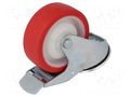 Transport wheel; Ø: 100mm; W: 30mm; H: 128mm; torsional with lock COLSON BPPU-1005-5000