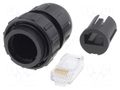 Connector: RJ45; plug; DC; PIN: 8; Cat: 6; 8p8c; Locking: bayonet; IDC SWITCHCRAFT DCC-RJ6B-310