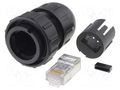 Connector: RJ45; plug; DC; PIN: 8; Cat: 6; shielded; 8p8c; IP67,IP68 SWITCHCRAFT DCC-RJ6SB-310