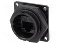 Connector: RJ45; coupler; DC; PIN: 8; Cat: 5e; 8p8c; Locking: bayonet SWITCHCRAFT DCP-RJ5B-F