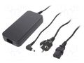 Power supply: switching; 19.5VDC; 7.7A; Out: 5,5/2,5; 150W; desktop QOLTEC ZSI-51531
