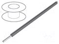 Wire; HookUp Wire; 18AWG; wire; Cu; PVC; dark grey; 300V; 305m ALPHA WIRE 3055/1-SL001