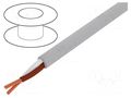 Wire; BiT LiYY; 2x1mm2; unshielded; 300V; Cu; stranded; grey BITNER BITNER-S30127