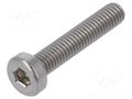 Screw; M3x16; 0.5; Head: cheese head; hex key; HEX 2mm; DIN 7984 BOSSARD B3X16/BN2844