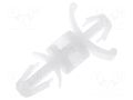 PCB distance; polyamide; L: 6.4mm; latch/latch; natural; UL94V-2 FIX&FASTEN FIX-LCD-6