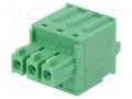 Connector: pluggable terminal block; plug; female; 8A; 160V; green PHOENIX CONTACT FK-MCP1.5/3ST3.81