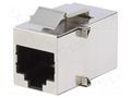 Coupler; Cat: 6a; shielded; Layout: 8p8c; RJ45 socket,both sides ENCITECH 3101SCAT6A