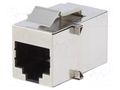 Coupler; Cat: 6a; shielded; 8p8c; RJ45 socket,both sides ENCITECH 3101SCAT6A