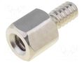 Screwed spacer sleeve; 6.4mm; Int.thread: UNC6-32; hexagonal KEYSTONE KEYS8716