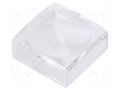 Cap; Pushbutton: flat; 15x15x6.1mm; white,transparent; UB2; UB2 NKK SWITCHES AT3074JB