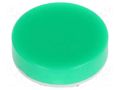 Cap; Ø19x9mm; green-white; Application: LB Panel Seal NKK SWITCHES AT4054FJ