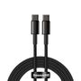 Baseus CATWJ-A01 USB-C - USB-C PD QC cable 100W 5A 480Mb/s 2m - black, Baseus 6953156232068 6953156232068