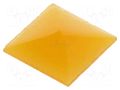 Cap; 10.35x10.35x0.5mm; amber; UB; UB NKK SWITCHES AT4075D
