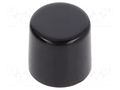 Cap; Ø8x7.6mm; black; MB; Application: MB NKK SWITCHES AT443A