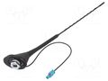 Antenna; car top; 0.4m; AM,FM; VW; with amplifier; 0.3m 4CARMEDIA ANT.53