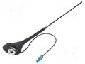 Antenna; car top,automotive; 0.4m; AM,FM; VW; with amplifier; 0.3m 4CARMEDIA ANT.53