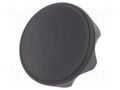 Knob; Ø: 56mm; Ext.thread: M8; 20mm; technopolymer PA; Cap: black ELESA+GANTER ELK.56P-M8X20-C1