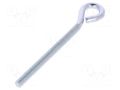 Hook; ring; steel; zinc; Thread len: 100mm; Overall len: 140mm DROMET D-HO.8140