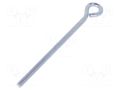 Hook; ring; steel; zinc; Thread len: 145mm; Overall len: 185mm DROMET D-HO.8185