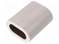 Ferrule; aluminium; for rope; Ørope: 20mm DROMET D-ZLA20