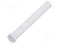Fiber for LED; Ø3.8mm; L: 23.6mm; round; Front: flat; straight FIX&FASTEN FIX-LEM-90