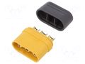 Connector: DC supply; plug; male; MR60; 30A; 500V; PIN: 3; straight AMASS MR60-M