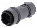 Connector: circular; plug; male; PIN: 22; 2A; 277V; w/o contacts BULGIN PXP6011/22P/CR0910