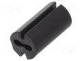 Spacer sleeve; LED; Øout: 4.8mm; ØLED: 3mm; L: 9mm; black; UL94V-0 DREMEC DR8GE04V80550
