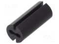 Spacer sleeve; LED; Øout: 4.8mm; ØLED: 3mm; L: 11mm; black; UL94V-0 DREMEC DR8GE04V80551