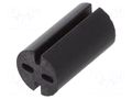 Spacer sleeve; LED; Øout: 5.1mm; ØLED: 5mm; L: 9mm; black; UL94V-0 DREMEC DR8GE04V80561