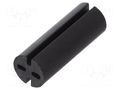 Spacer sleeve; LED; Øout: 5.1mm; ØLED: 5mm; L: 14mm; black; UL94V-0 DREMEC DR8GE04V80566