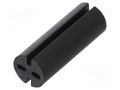 Spacer sleeve; LED; Øout: 5.1mm; ØLED: 5mm; L: 14mm; black; UL94V-0 DREMEC DR8GE04V80566