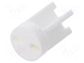 Spacer sleeve; LED; Øout: 6mm; ØLED: 5mm; L: 9.5mm; natural; UL94V-0 DREMEC DR8GE04V80590