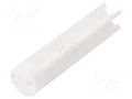 Spacer sleeve; LED; Øout: 6mm; ØLED: 5mm; L: 25.4mm; natural; UL94V-0 DREMEC DR8GE04V80595