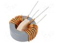 Inductor: wire; THT; 680uH; 230VAC; 7A; 9mΩ; 12x7mm; -20÷50%; 10kHz FERYSTER DTS-25/0.68/7.0-V