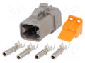 Connector: wire-wire; plug; female; DTP; PIN: 4; IP68; for cable DEUTSCH S-DTP06-4S