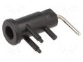 Connector: 2mm banana; socket; 10A; 600V; 19.5mm; black; insulated SCHÜTZINGER SEB3402NI10-SW
