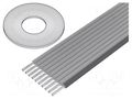 Wire: ribbon; 0.635mm; stranded; Cu; unshielded; grey; 30.5m 3M 3756-10