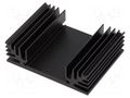 Heatsink: extruded; TO3; black; L: 50mm; W: 65mm; H: 18mm; 4.9K/W FISCHER ELEKTRONIK SK185-50SA