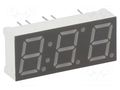 Display: LED; 7-segment; 10mm; 0.39"; No.char: 3; red; 35÷70mcd LUCKYLIGHT KW3-392AVA