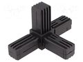 Mounting coupler; for profiles; polyamide; -30÷100°C; I: 56mm ELESA+GANTER STC.20-3A-4W-C9