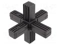 Mounting coupler; for profiles; polyamide; -30÷100°C; I: 56mm ELESA+GANTER STC.20-3A-6W-C9