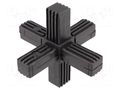 Mounting coupler; for profiles; polyamide; -30÷100°C; I: 56mm ELESA+GANTER STC.20-3A-6W-C9